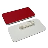 Name Tag/Badge Blanks - 25 Pack - Red 1-1/2" X
