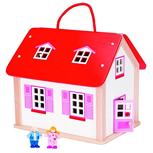 goki 51780 Koffer Puppenhaus mit Zubehör, gemischt, Large – Bild 3