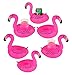 Just-Best Toys for Pool Items - Inflatable Flamingo Drink Holder (6 Packs) with a Mini Air Pump for Water Floats