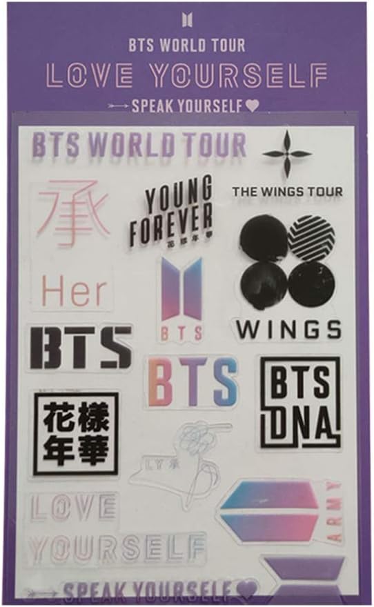 Constance Advanced BTS BTS BALCKPINK GOT7 EXO Twice Cute Cartoon Stickers Decorative Stickers for Scrapbooks, Notebook, Journal(18×10cm (GOT7)-1)(None BTS/)