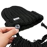 Beard Head - The Original Barbarian Vagabond Knit Beard Hat (Black)