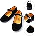Women's Cotton Mary Jane Shoes Ballerina Ballet Flats Yoga Exercise Shoes (9)