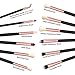 BESTOPE Eye Makeup Brushes Set, 12 Pieces Professional Cosmetics Brush, Eye Shadow, Concealer, Eyebrow, Foundation, Powder Liquid Cream Blending Brushes Set with Premium Wooden Handles