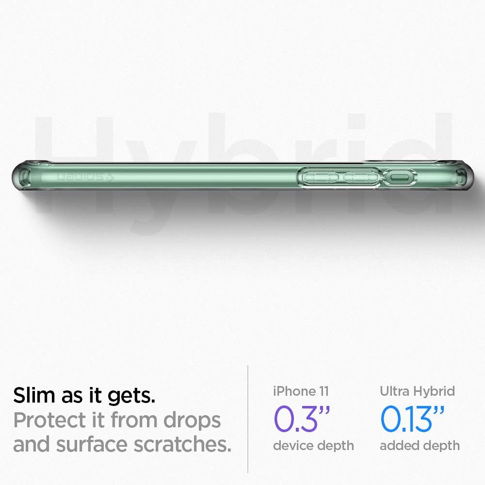 Spigen Ultra Hybrid Designed for Apple iPhone 11 Case (2019) - Crystal Clear: Electronics