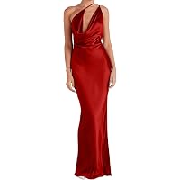 Tiger Mist Women's Zita Backless Maxi Dress - Elegant Cowl Neck Long  Evening Gown with Bow Detail and Open Back - Black
