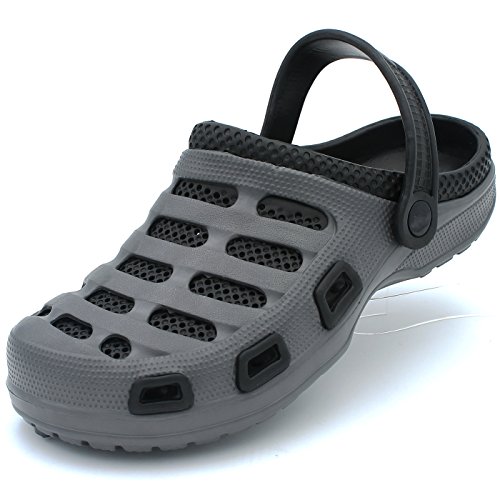 Men s garden clogs shoes slip-on casual eva two-tone li…