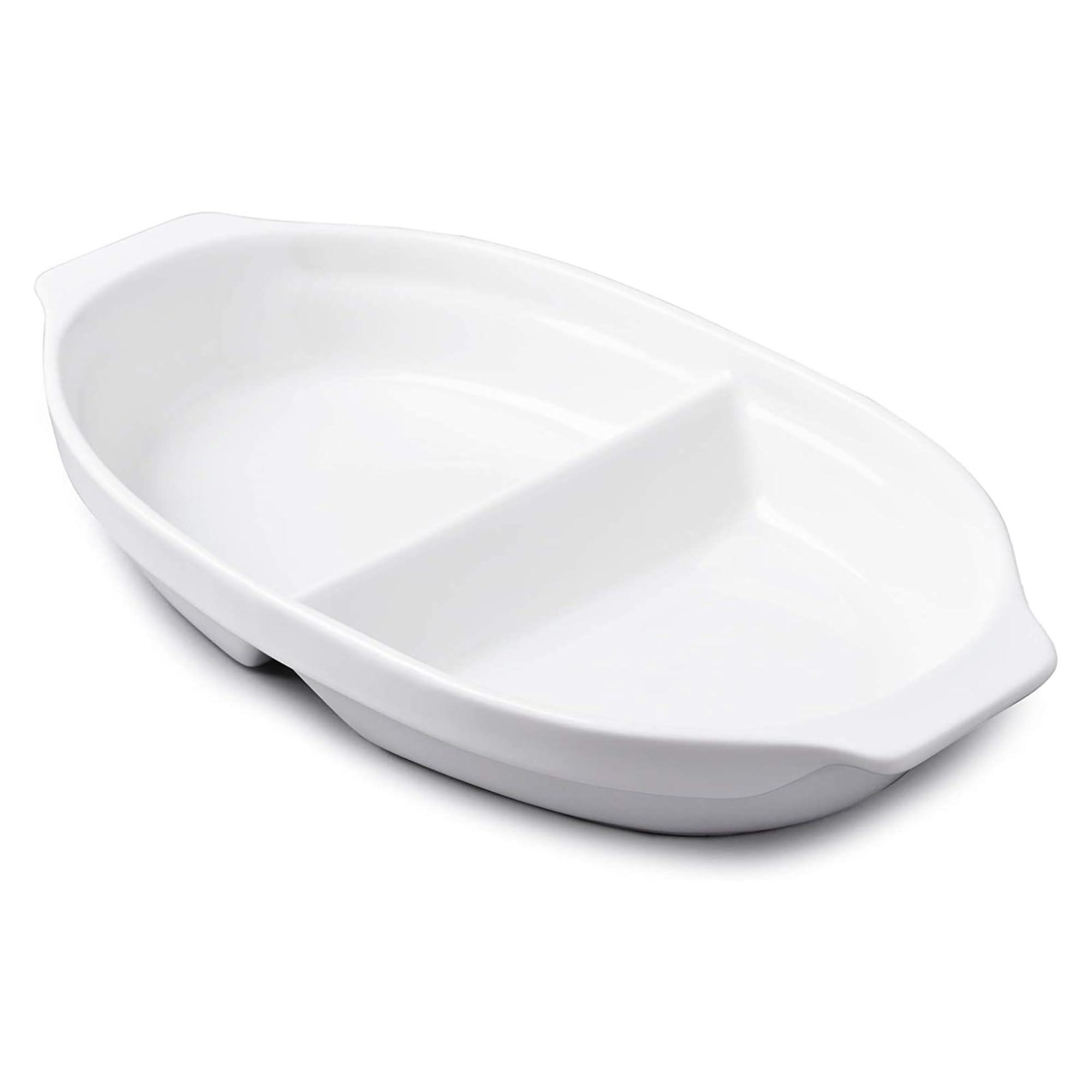 WM Bartleet & Sons 1750 Traditional Porcelain Large Divided Vegetable and Sides Serving Dish 32cm – White T398