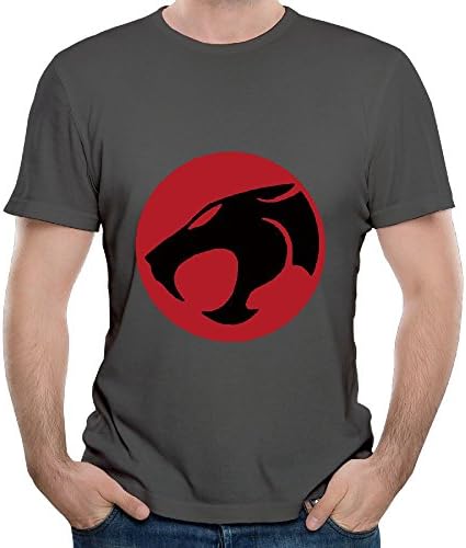 Angjiedaog Mens Thundercats Distressed Symbol Cool Hiking DeepHeather T Shirts 5XL Short Sleeve