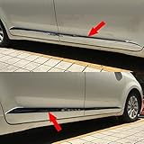 Generic Chrome Body Side Door Moulding Trim Cover Fit For Toyota Sienna 2015 2016 2017