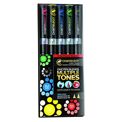 Chameleon primary tones set of 5 pens