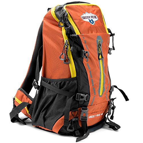 45L Internal Frame Hiking and Camping Daypack Backpack with Ripstop