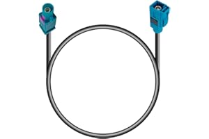 POBADY Fakra Z Male to Female Adapter Cable 25 CM 9.84 Inch Extension Cable Universal FAKRA Plug to FAKRA Socket Antenna Adapter RG 174 Type Z Cable for GPS Navigation System