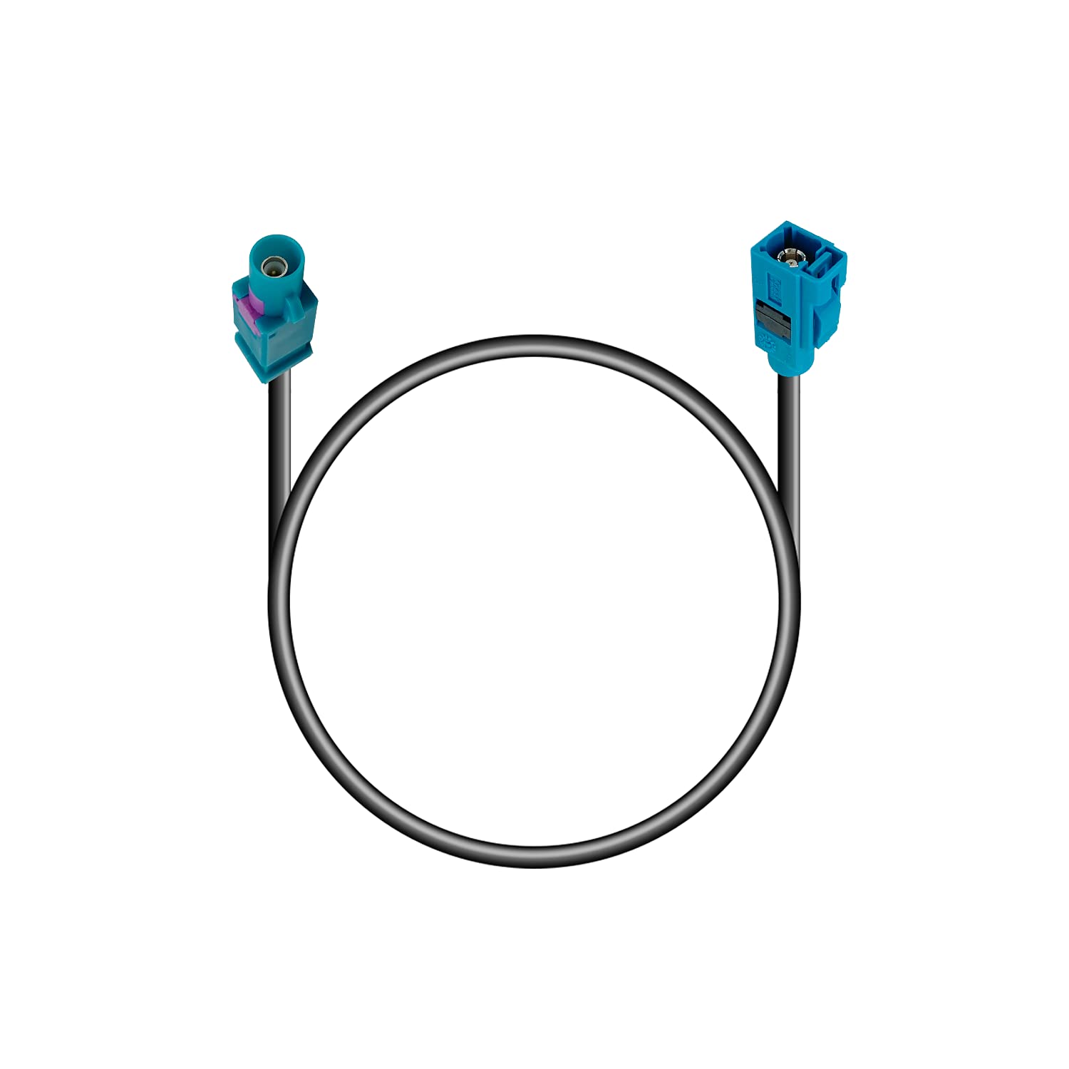 Vecys Fakra Z Adapter Cable 25 CM 9.84 Inch Extension Cable Universum FAKRA Plug to FAKRA Socket Antenna Adapter RG 174 Type Z Cable for Universal GPS Antennas, Navigation System DAB — image 1