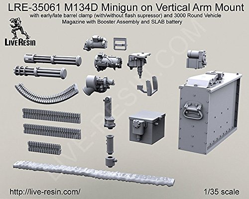 Live Resin 1/35 LRE-35061 M134D Minigun on Vertical Arm Mount /item# G4W8B-48Q40721
