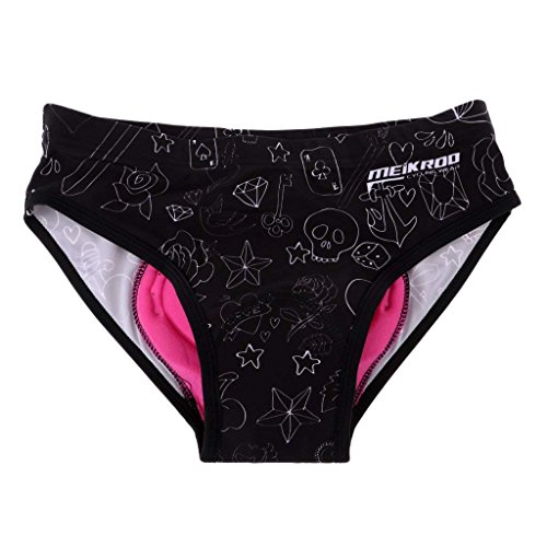 Women 3D Gel Padded Biking Bicycle Cycling Underwear Cycling Underwear Shorts Underpants Bike Shorts for Road & Mountain Bike Black