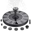 AISITIN-Solar-Fountain-Pump-Solar-Powered-Water-Fountain-with-6-Nozzles-Floating-Solar-Pond-Pump-for-Bird-Bath-Garden-Pond-Pool-and-Fish-Tank AISITIN Solar Fountain Pump, Solar Powered Water Fountain with 6 Nozzles, Floating Solar Pond Pump for Bird Bath, Garden…