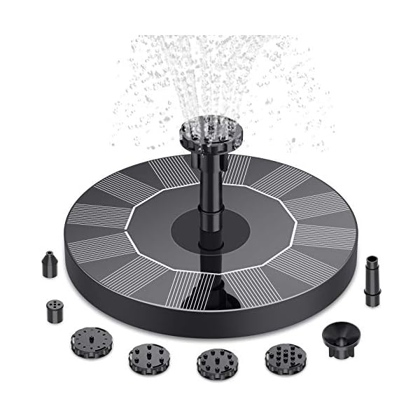 AISITIN-Solar-Fountain-Pump-Solar-Powered-Water-Fountain-with-6-Nozzles-Floating-Solar-Pond-Pump-for-Bird-Bath-Garden-Pond-Pool-and-Fish-Tank AISITIN Solar Fountain Pump, Solar Powered Water Fountain with 6 Nozzles, Floating Solar Pond Pump for Bird Bath, Garden…