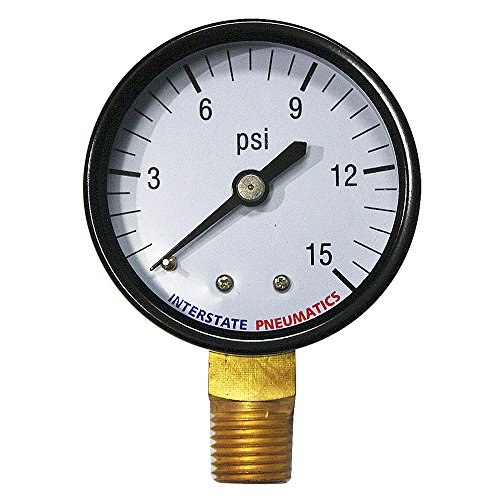 Interstate pneumatics g2012-015 pressure gauge 15 psi 2…