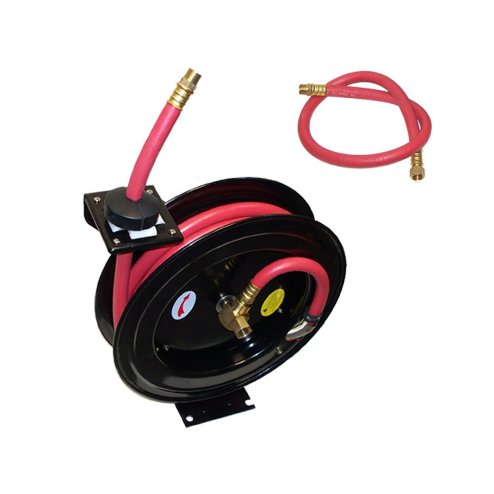 3 8 X 50 Retractable Air Hose Reel 300 Psi Truck Wall Ceiling