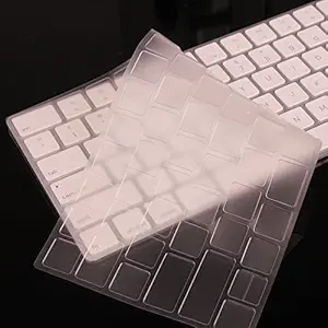 XSKN Ultra Thin Clear TPU Laptop Keyboard Cover Protective Film for Apple Magic Keyboard, US Layout