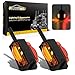 Partsam LED Trailer Fender Lights, Dual Face LED Marker Clearance Lights Assembly, Pre-wired dual light, Amber and Red, fender-mount bracket, Left Part(2Pack)