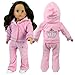 Sophia's Doll Outfit and Pretend Play Hair Salon | 30 Pc. Set Plus Pink Sweatsuit, Child Sized & Doll Sized Complete Hair Accessory Set and 18 Inch Doll Outfit
