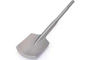 TOOVEM A FAMILY OF MANUFACTURERS SDS Max Clay Spade, TOOVEM 4.5 x 17 Inch SDS Max Floor Scraper Bits Steel Removal Tool, Concrete Breaker for SDS Max Rotary Hammer, Thinset Scraper Adhesives Remover
