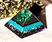 Orgone Pyramid Energy Generator Malachite Shungite Pyramid for Emf Protection Detoxification Meditation Healing Chakra