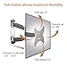 Loctek O2S Outdoor Heavy Duty Articulating Tilting Tv Wall Mount Bracket for 19-42 Inch