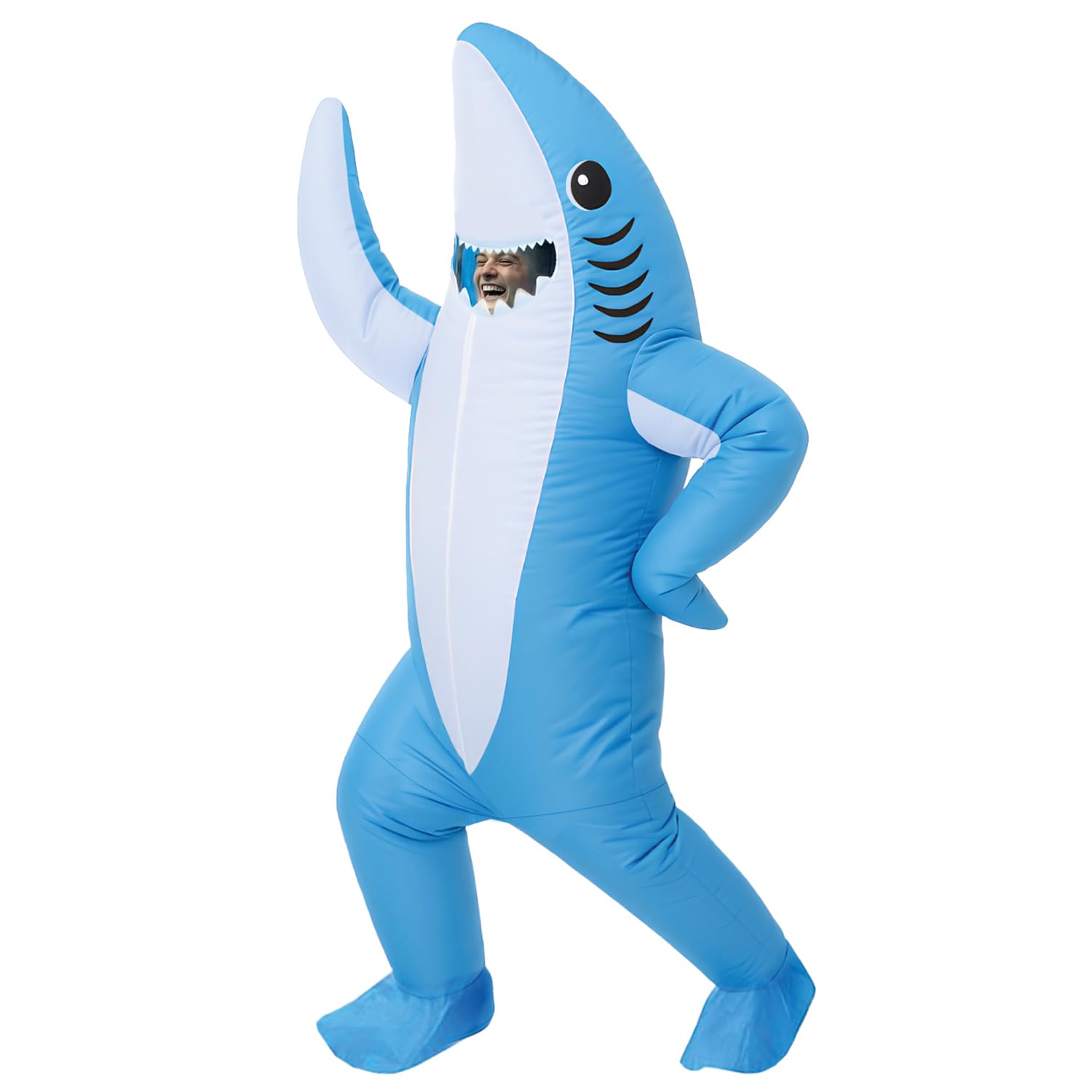 Inflatable Shark Disguise | Premium Quality | Made of very resistant Polyester - Pleasant to wear | Inflating System included | OriginalCup® — image 1