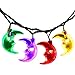 LUCKLED Solar String Lights,20ft 30LED Ramadan Moon Fairy Decorative Solar Lights for Halloween,Christmas Outdoor,Garden,Home,Wedding,Party and Holiday Decor [Multi-color]