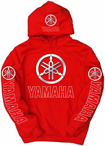 Yamaha Red Logo Hoodie, 2XL Red