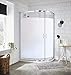 rabbitgoo Window Privacy Film, Frosted Glass Window Clings, Static Cling UV Heat Blocking Door Stickers for Home Bathroom, Removable Indoor Decal Coverings Day and Night, Pure, 35.4 x 78.7 Inches