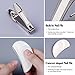 Hfun Fingernail Toenail Clipper with Curved Nail File, 3mm Wide Jaw Opening Zinc Alloy and Stainless Steel Nail Trimmer(Brown)