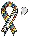 2 Large Size Autism Awareness Ribbon Car Magnets 8