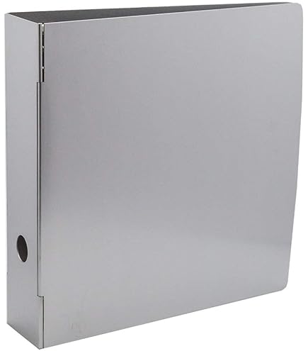 Jam Paper Aluminium 1.5 Inch Binders - Silver Aluminum 3 Ring Binder - Sold Individually