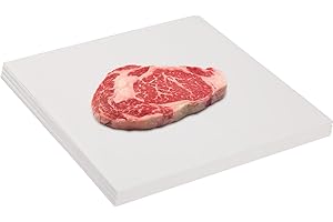 GeeRic 100 Pcs Freezer Papers, 12 * 12 Inch Butcher Paper, Coated Moisture Resistant Wrap, Protect Against Freezer Burn