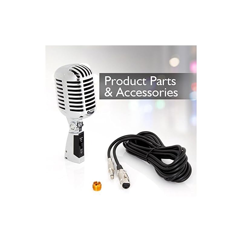 Pyle Classic Retro Dynamic Vocal Microphone Old Vintage Style