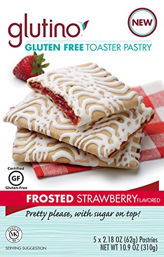 Glutino Gluten Free Frosted Toaster Pastries, Strawberry (Pack of  6)