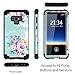 PIXIU Galaxy Note 9 case, Unique Pattern Heavy Duty Shockproof 3 in 1 hybird Rubber stury Full Body Protective case Cover Samsung Galaxy Note 9 2018 Released Peonies Peony