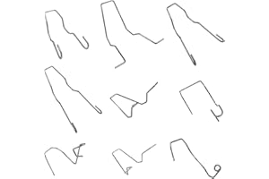 FSTURIOS 9PCS Bulb Retaining Spring Clips for H1/H3/H4/H7, Car Headlight Clamp Retainer Spring Clips, Universal Headlamp Clamp Dip Dipped Beam Bulb Holder Clips for SUV Sedan Truck