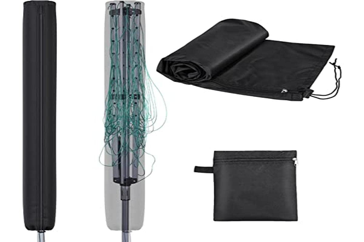 Mrrihand 180cm Rotary Dryer Cover Waterproof, Trunk 420D Heavy Duty Rotary Washing Lines Cover, Internal Silver Coating, Anti-UV Protective Washing Line Cover, Small Parasol Cover