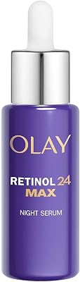 Sérum Facial Noturno Retinol 24 MAX*, Cuidados de Pele +40%* Glicerina. Renovador bem-envelhecido. 3 Ações: Amaciar, Renovar e Hidratar MAX*,40ml
