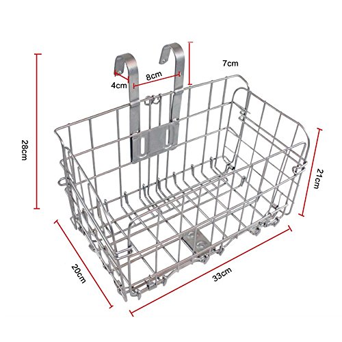 Foldable Metal Wire Basket for Bicycle Bike Front Bag Rear Hanging Bike Basket Bicycle Bag Road MTB Bike Accessories 2