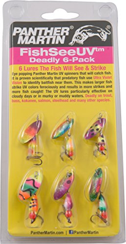 Panther Martin UV6 Ultra Violet Assortment (Best Panther Martin Color For Trout)