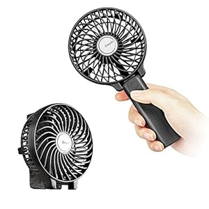 EasyAcc-Handheld-Electric-USB-Fans-Mini-Portable-Outdoor-Fan-with-Rechargeable-2600-mAh-Foldable-Handle-Desktop-for-Home-and-Travel-Black EasyAcc Handheld Electric USB Fans Mini Portable Outdoor Fan with Rechargeable 2600 mAh Foldable Handle Desktop for Home…