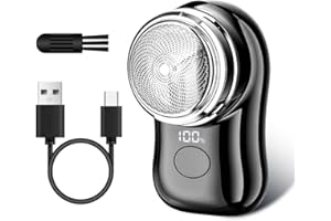 Mini Electric Razor, Portable, for Men and Women, USB C Charging, Battery Power Indicator, Lightweight Razor, for Travel Offi