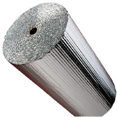 Double Bubble Reflective Foil Insulation: (16 in X 100 Ft Roll) Industrial Strength, Commercial Grade, No Tear, Radiant Barrier Wrap for Weatherproofing Attics, Windows, Garages, RV's, Ducts & More! …