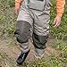 8 Fans Men’s Fishing Chest Waders - 3-Ply Durable Breathable and Waterproof with Neoprene Stocking Foot Insulated Chest Waders, for Duck Hunting, Fly Fishing, A Mesh Storage Bag Included Size 3XL