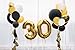 150 Pack 12 Inches Gold Black White Latex Balloons with Curling Ribbon for Party Decorations by Paxcoo